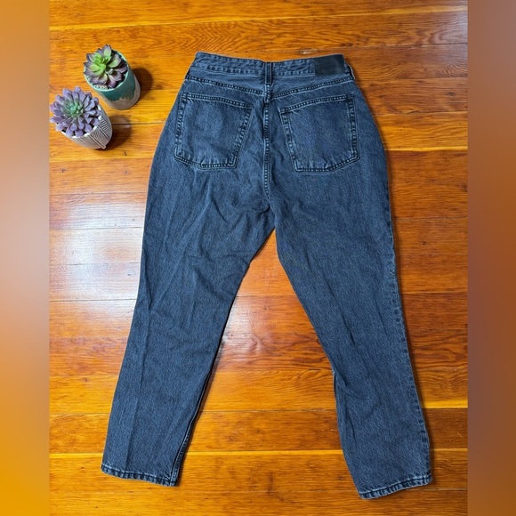 Everlane Black The Curvy 90's Cheeky Striaght Jeans In Hartford Night 31A - Picture 7 of 8